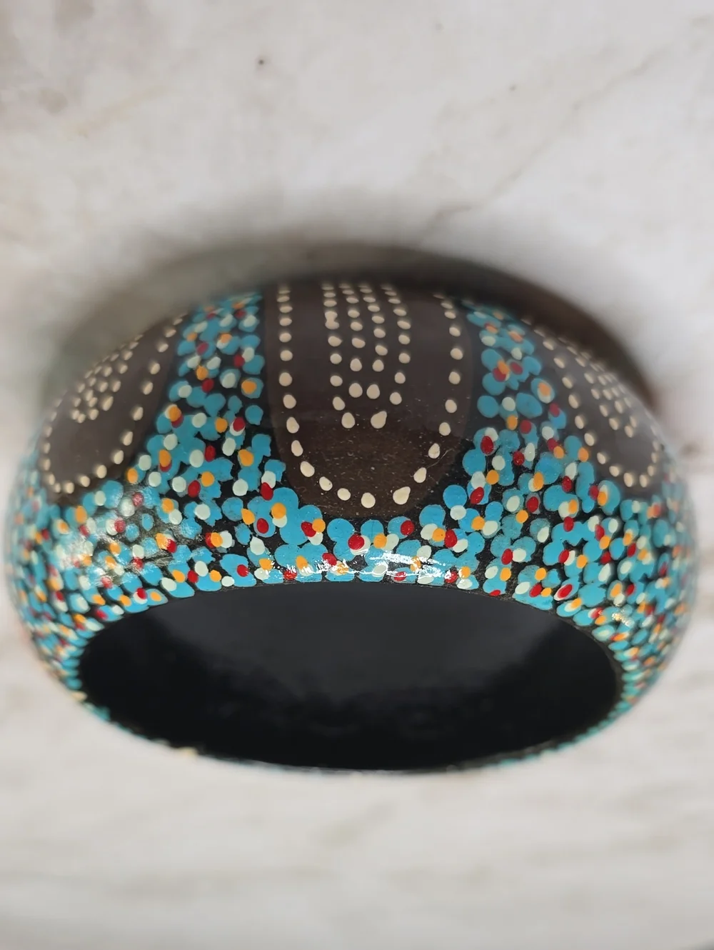 NEW Western Australia Aboriginal Handpainted Bangle Bracelet / Cuff